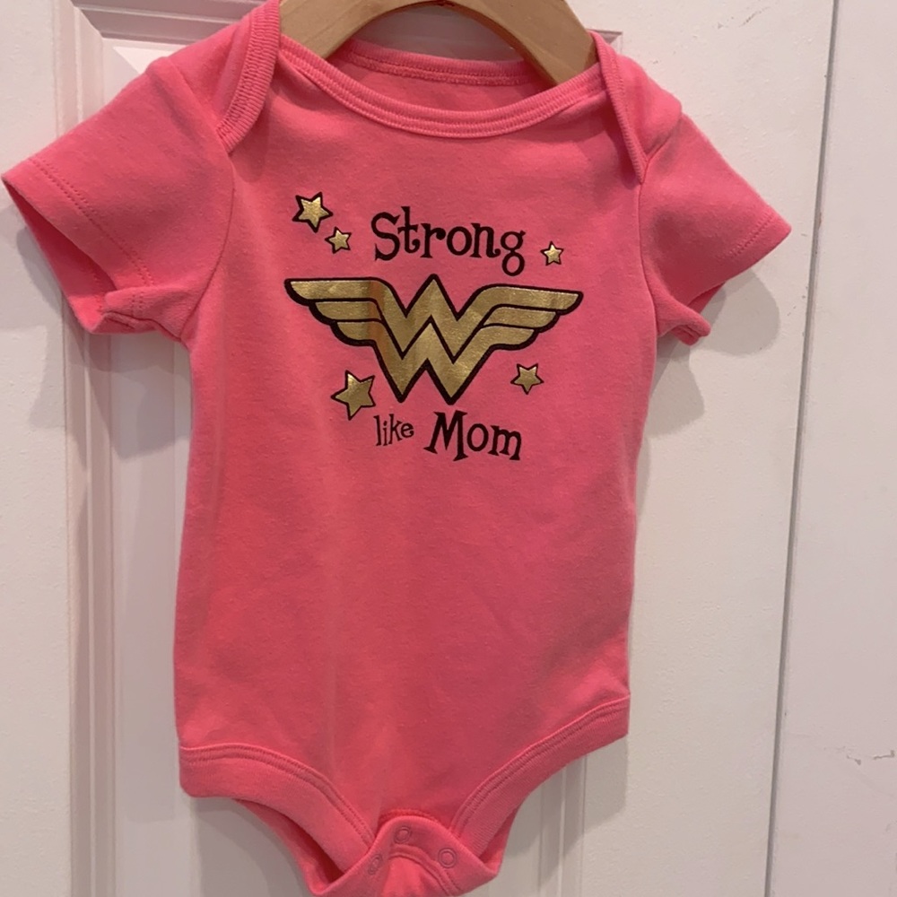 3/$15 DC Comics Pink Wonder Woman Onesie/Bodysuit
